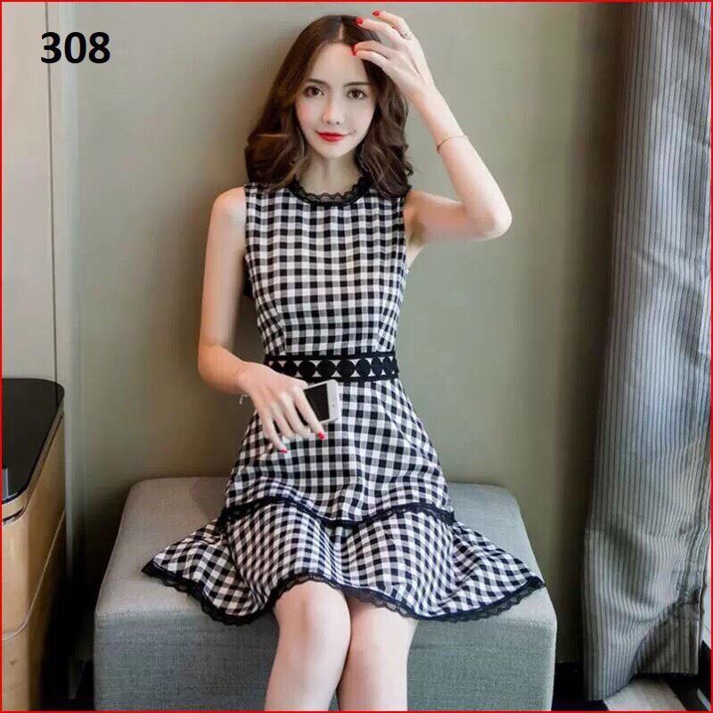 Đầm suông caro hot hit th