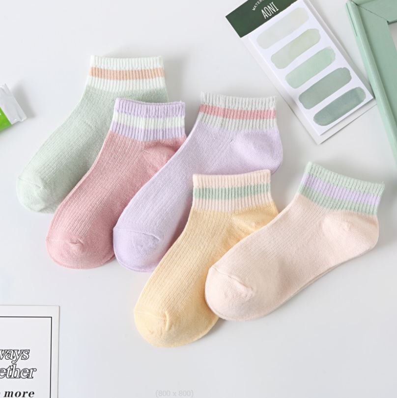 Set 10 đôi tất vớ nữ ngắn cổ kẻ ss3 siêu hot