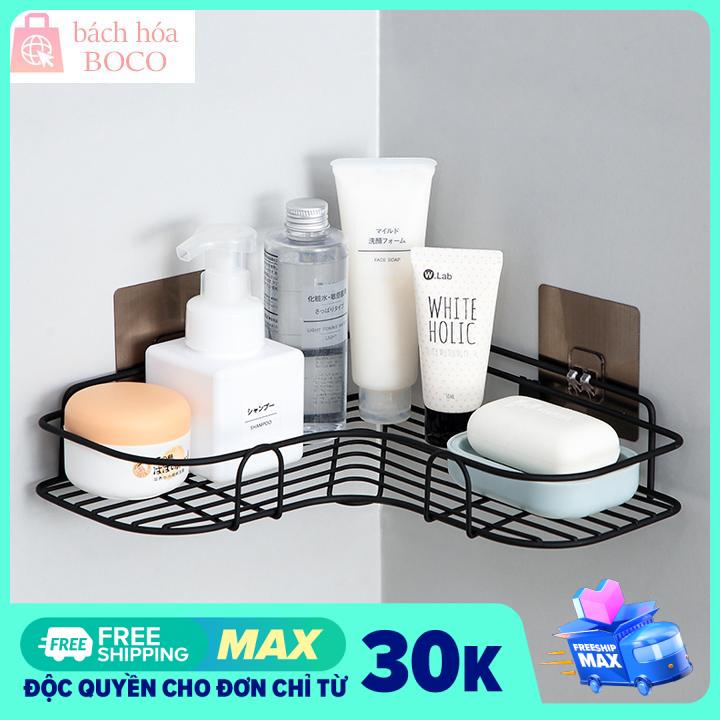 Kệ dán góc tường nhà tắm sắt chắc chắn kệ nhà tắm góc tường kệ dán góc tường kệ góc tường kệ tam giác