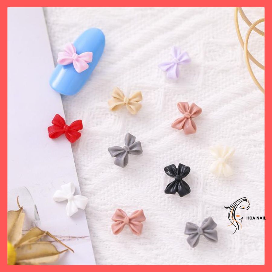 Combo 10 cái nơ nhựa a97 - a104 trang trí móng dể thương