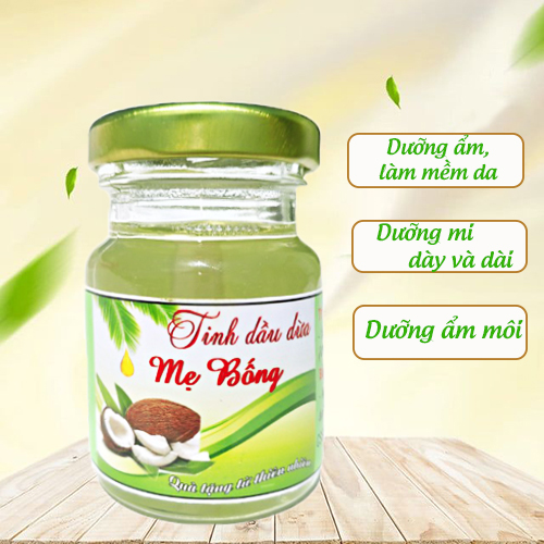 Dầu dừa nguyên chất, dầu dừa bến tre làm thủ công giúp dưỡng da ,dưỡng tóc... - cực thơm - 75ml
