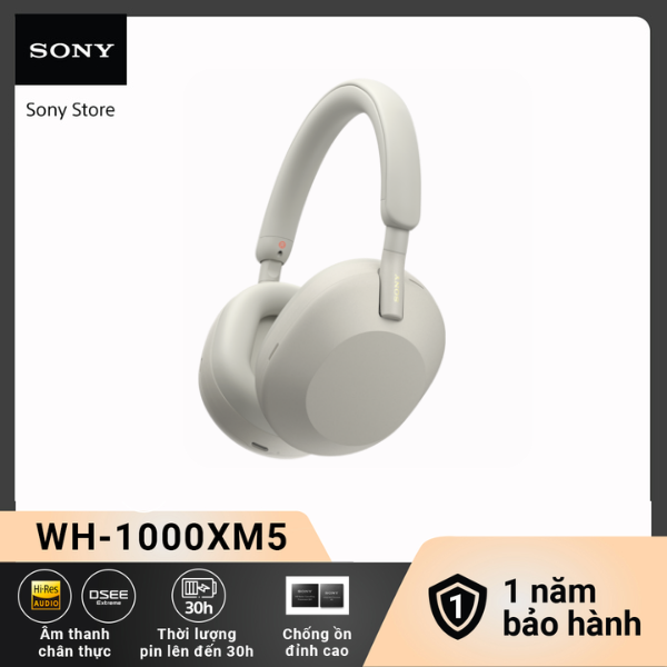 Tai nghe Sony không dây có công nghệ chống ồn WH1000XM5