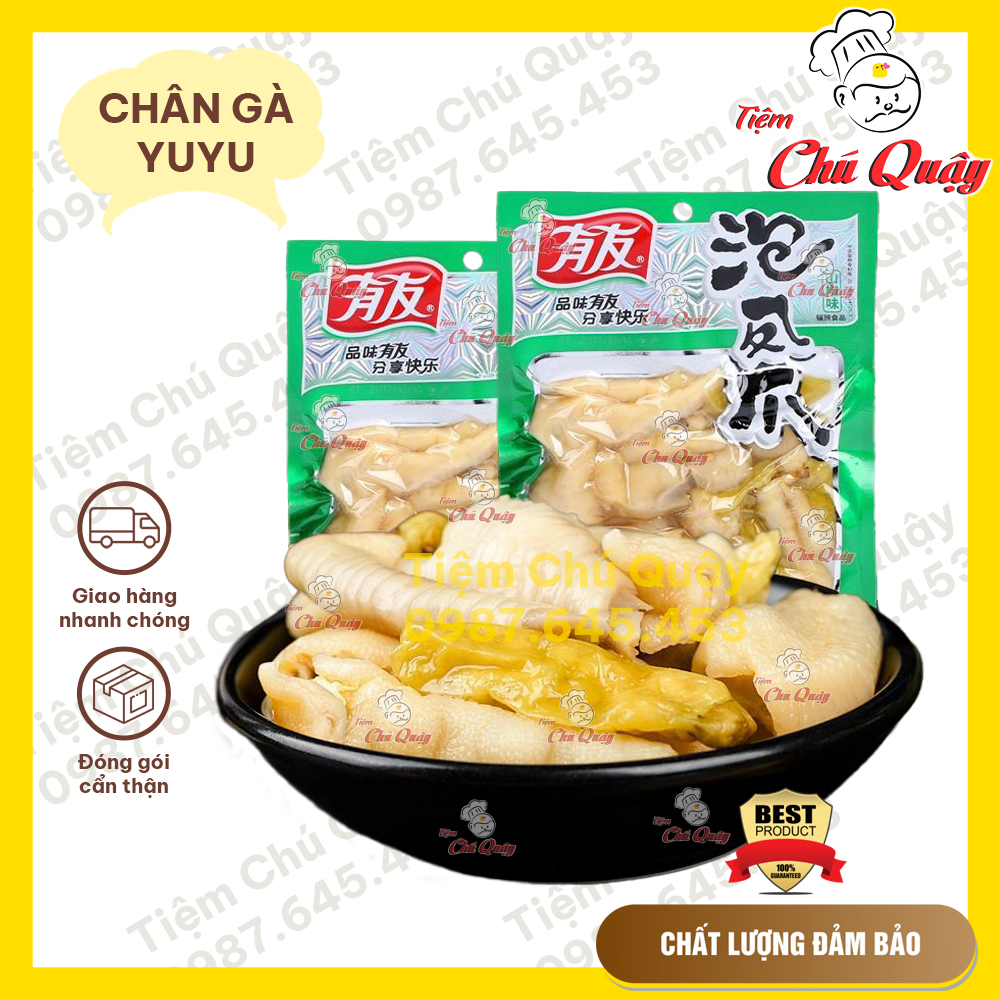 Chân gà yuyu - chân gà muối cay - gói 210gr - đồ ăn vặt nội địa