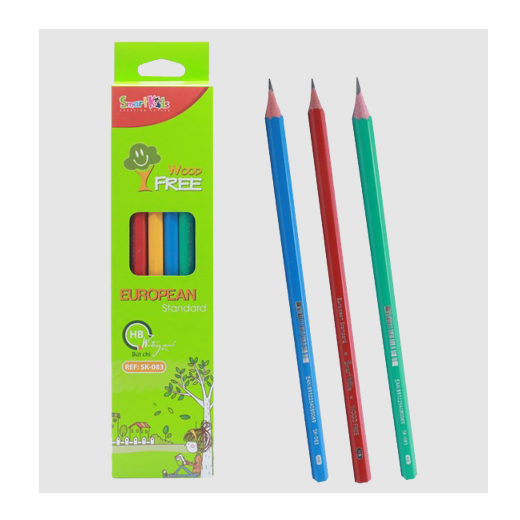 Hộp 12 cây bút chì đen hb wood free sk-083