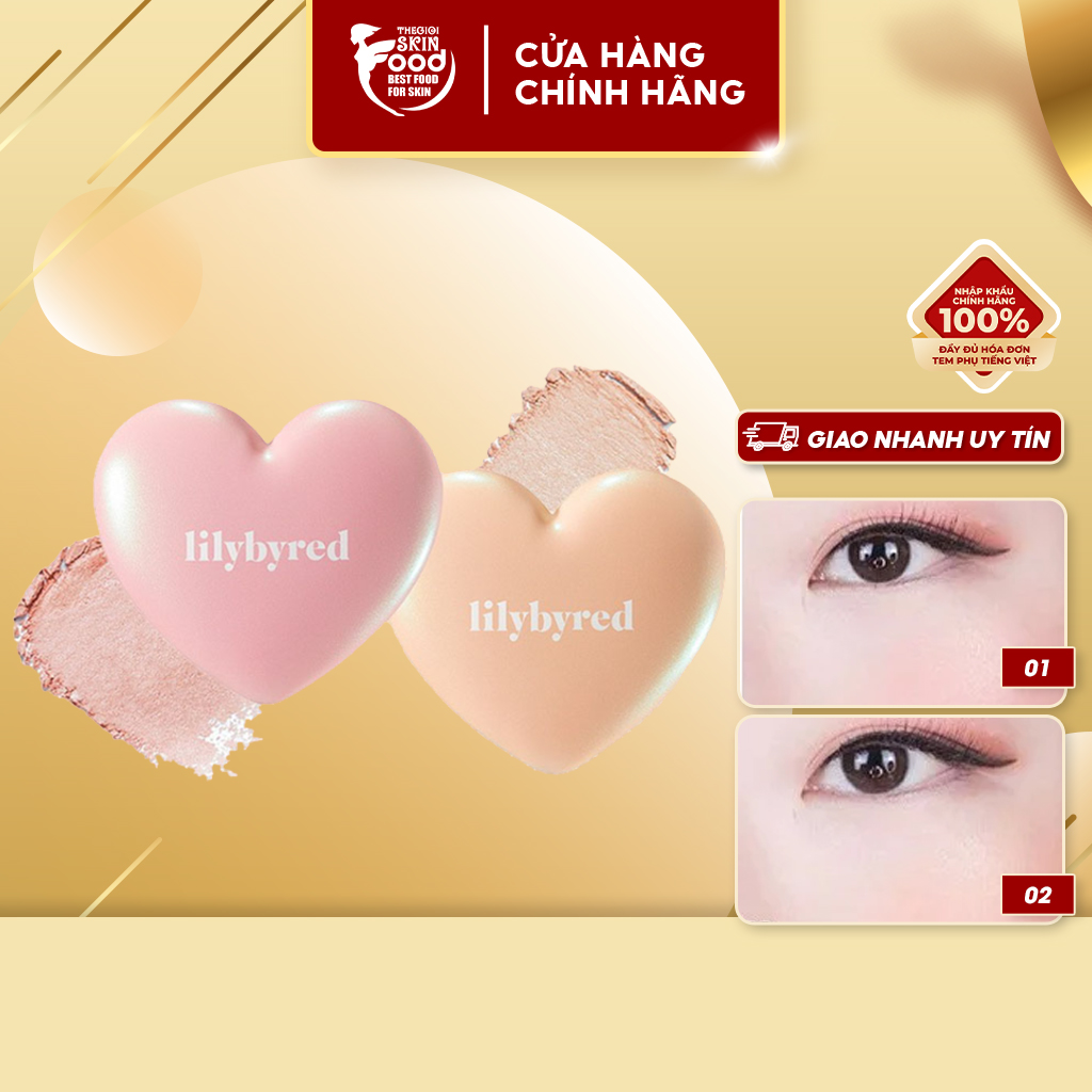 Phấn bắt sáng ánh nhũ mịn mượt tự nhiên lilybyred luv beam glow 4.3g