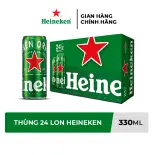 Thùng 24 lon bia Heineken 330ml/lon