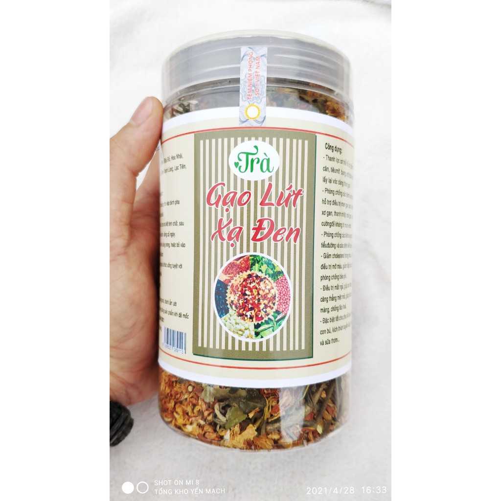 [ MUA 2 TẶNG 1 ] Trà Gạo Lứt Xạ Đen, Trà Gạo Lứt mix 8 vị giúp thanh lọc cơ thể, Trà Gạo Lứt ,giảm cân và phòng chống ung bướu - 500gr