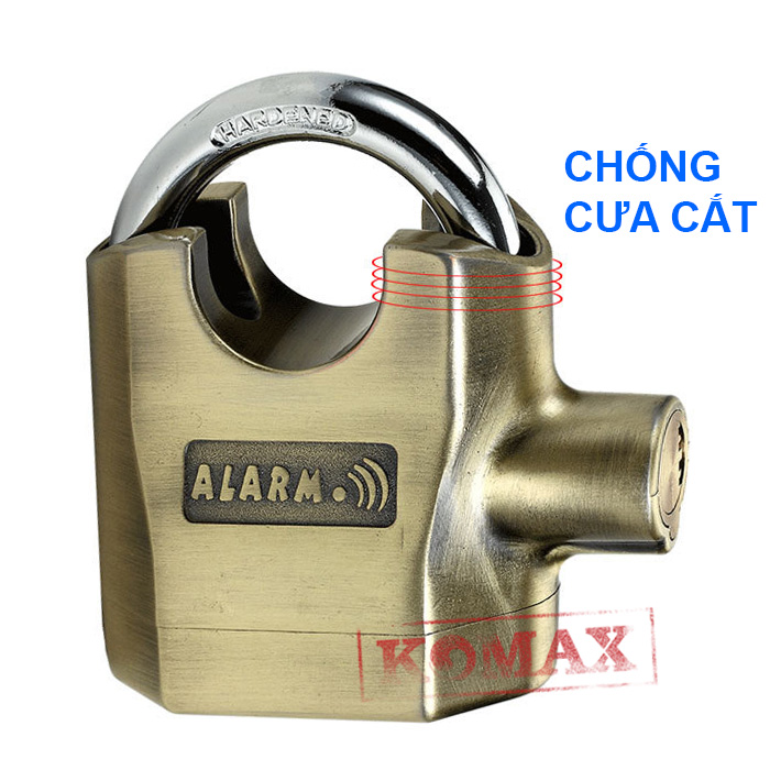 Ổ KHÓA BÁO ĐỘNG CHỐNG CẮT, Chống Trộm K-8325ALEX - Ổ khóa chống trộm nhà, ổ khoá cửa báo động cao cấp Alex hàng  chính hãng