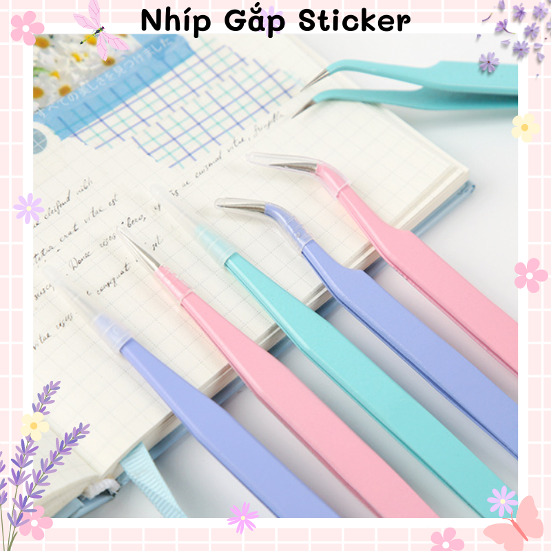 Nhíp gắp sticker tone màu pastel siêu tiện lợi gocnhocuaco VPP0008