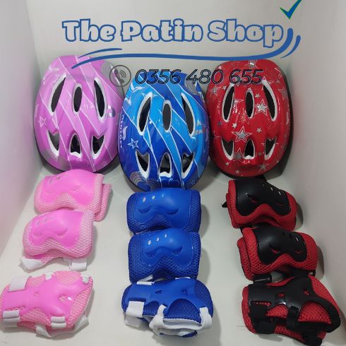 Bộ bảo hộ patin trẻ em, bảo vệ chân tay mũ cho bé trai gái. Đồ bảo hộ tập patin, bảo vệ trượt ván, đi xe đạp, xe trượt scooter cho trẻ em hàng đẹp giá rẻ - The Patin Shop