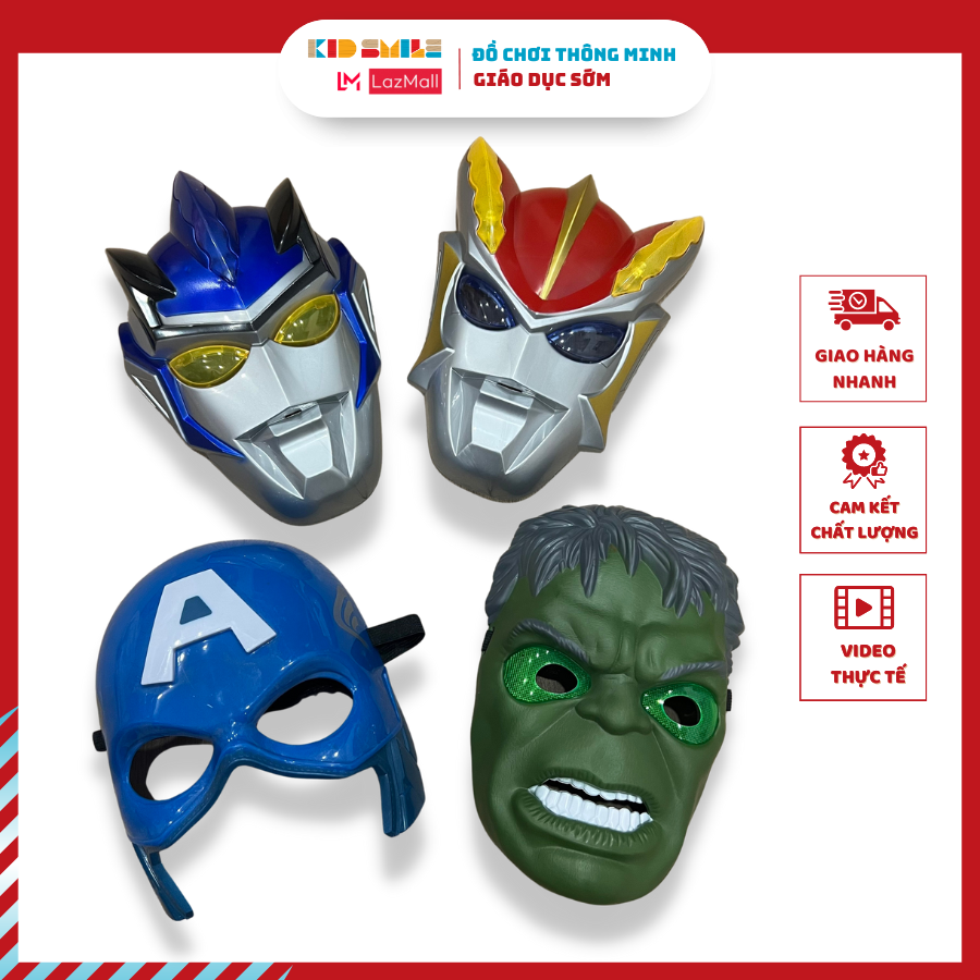 Đồ chơi mặt nạ cosplay nhân vật hoạt hình, siêu anh hùng loại đẹp cho bé