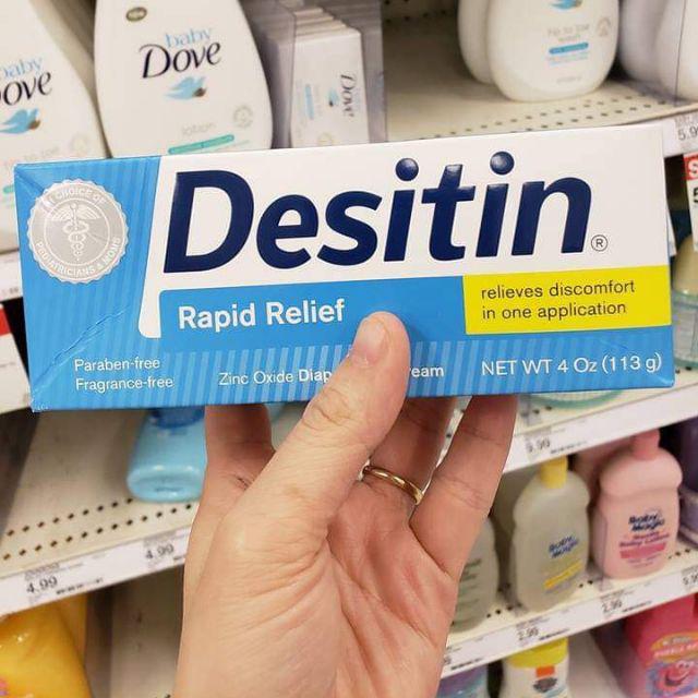 Kem hăm Desitin tím/xanh cho bé