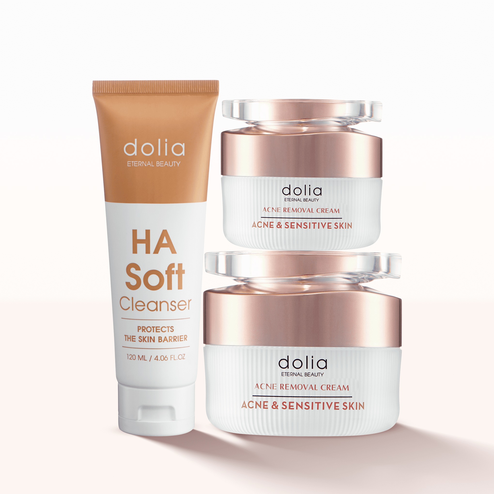 Combo kem mụn thảo dược Dolia và Sữa rửa mặt diu nhẹ Dolia 120ml