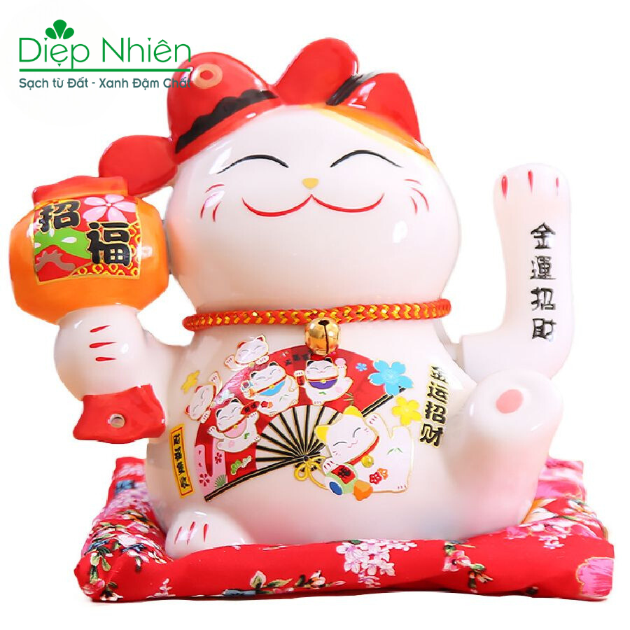 Mèo Thần Tài vẫy tay kéo lộc - Size 16cm