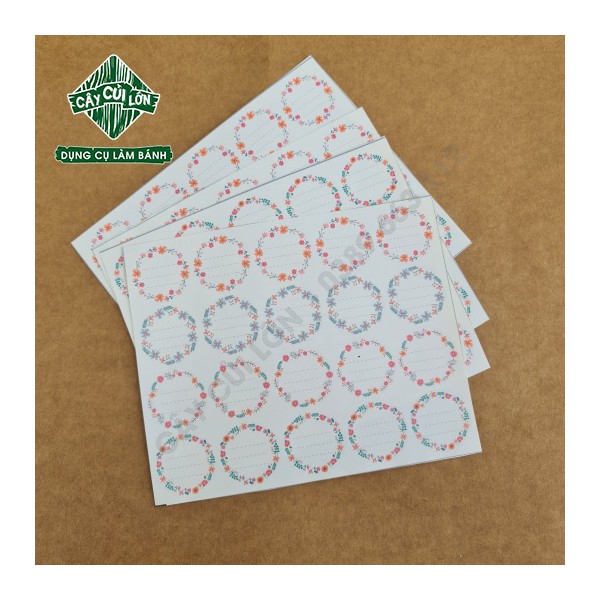 Set 5 tấm tem tự ghi