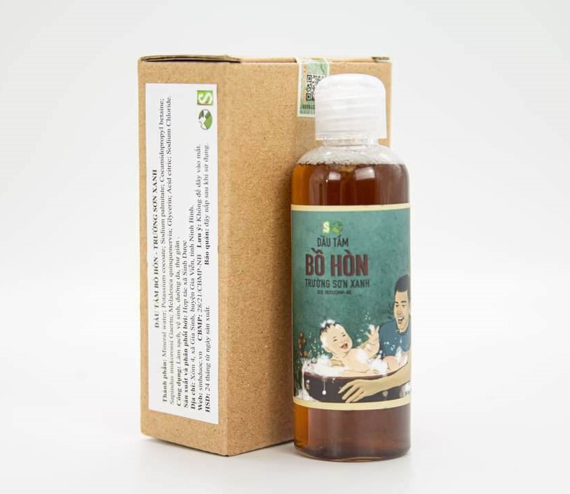 Dầu tắm bồ hòn - trường sơn xanh - htx sinh dược