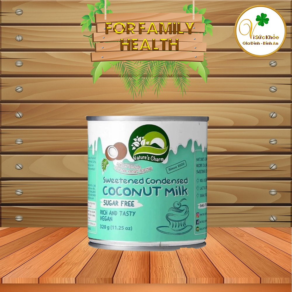 Sữa đặc nature's charm thuần chay từ dừa và yến mạch 320g
