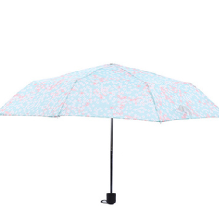 Ô dù che nắng mưa mini thu gọn 2 nấc giá rẻ Việt Nam | Ô dù gấp gọn bằng vải họa tiết hoa văn dễ thương đẹp bắt mắt | Ô nhỏ gọn cho vào balo túi xách