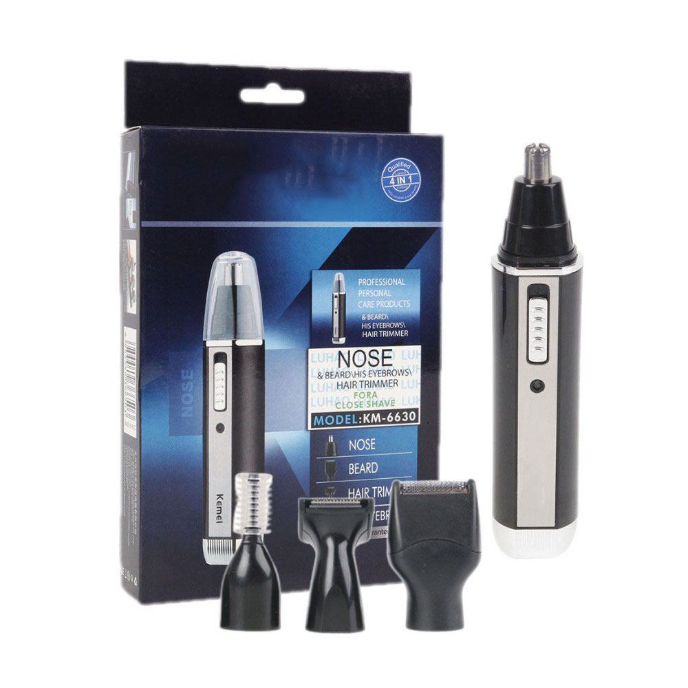 TÔNG ĐƠ CẮT TÓC ĐA NĂNG 4 IN 1 KM - 6630 (Cạo râu tỉa lông mũi tỉa lông tai tỉa lông mày) - [ Tông đơ hớt tóc - Máy hớt tóc - May cắt tóc ]