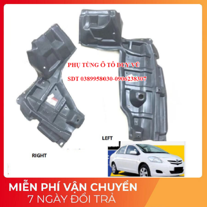 chắn bùn gầm toyota vios đời từ 2008-2013