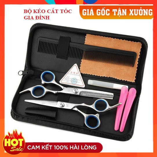 Bộ kéo cắt tóc cao cấp xịn nhập khẩu kèm bao da