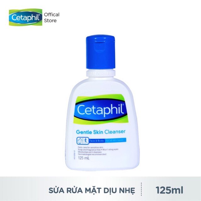 Sữa rửa mặt cetaphil 125ml chai nhỏ -500 ml chai to- Chính hãng