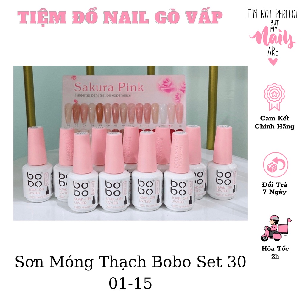 Sơn móng thạch bobo set 30