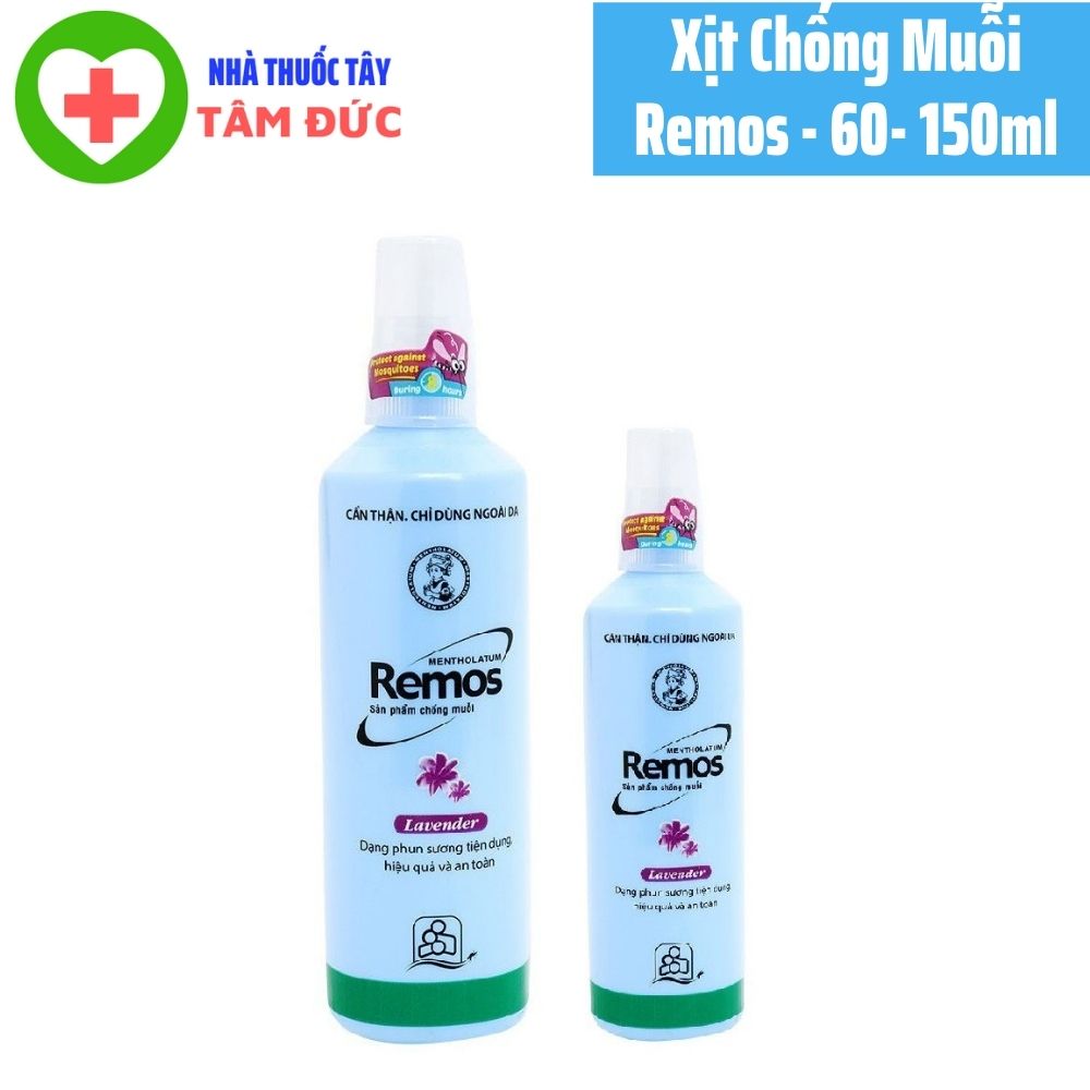 Xịt Chống Muỗi Remos - 60ml Và 150ml