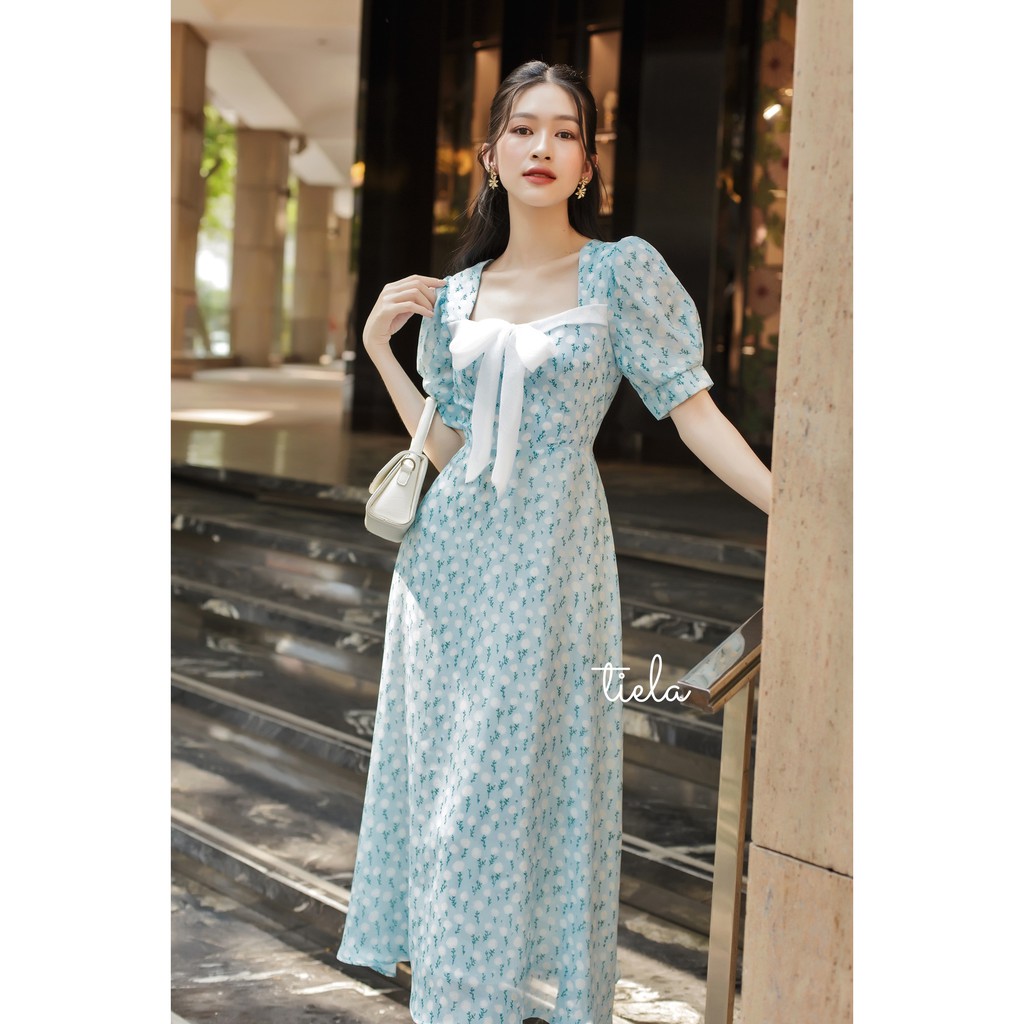 Tiela đầm hoa xanh - jennie dress