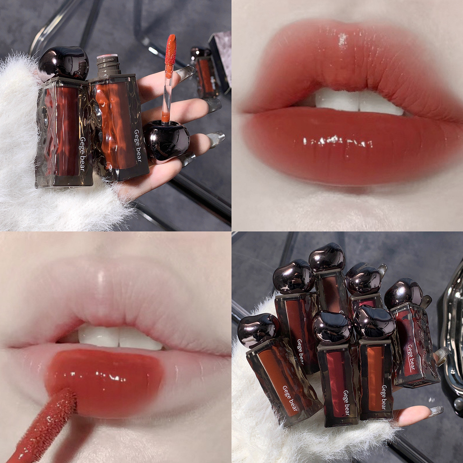 Son Tint ĐEN GX1113 mềm mịn lâu trôi chính hãng nội địa MATTE LIPSTICK W.E Store