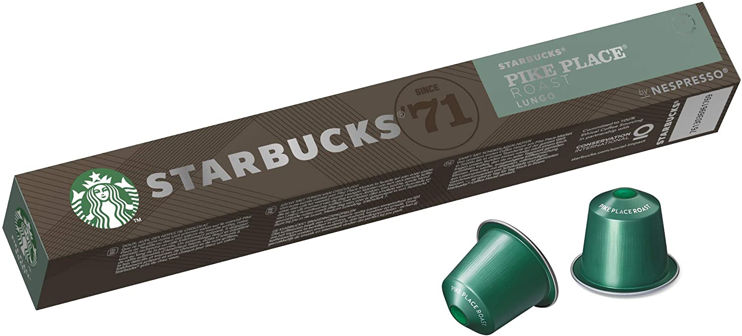 Starbucks® Pike Place by Nespresso® - 10 Capsules, DATE 01/2025