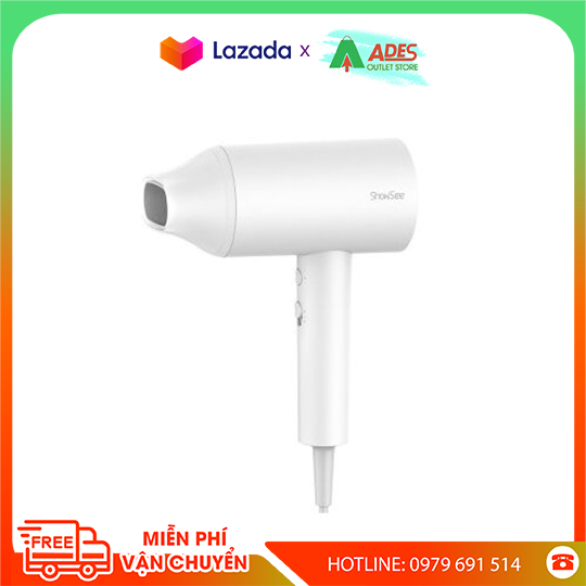 Máy Sấy Tóc XIAOMI SHOWSEE A1-W 1800W - Bổ sung Ion âm bảo vệ tóc - Chế độ sấy Nóng/Lạnh – Hàng chính hãng