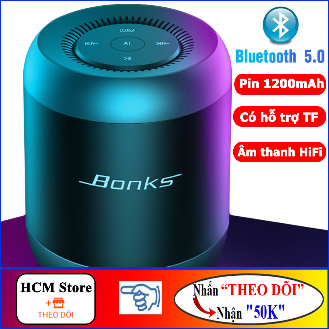 Loa Siêu Trầm Q33, Loa Bluetooth 5.0 âm thanh HiFi Nghe nhạc đàm thoại lên đến 20h