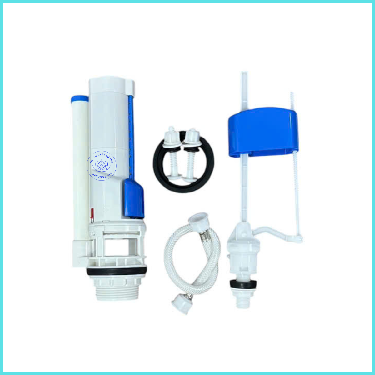 2-Button Toilet Flusher for Two-Piece, One-Piece Toilets Toto, Inax, Viglacera - 4