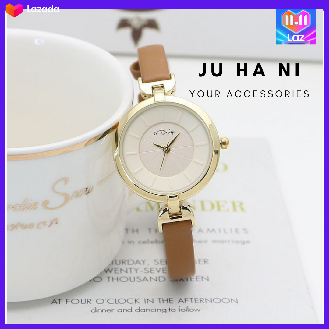 Đồng hồ nữ dây da thanh lịch phong cách Hàn Quốc - DHT24