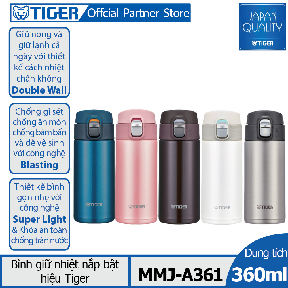 Bình giữ nhiệt tiger nắp bật mmj-a361