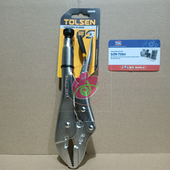 Kìm bấm miệng thẳng công nghiệp 10 in 250mm tolsen 10048