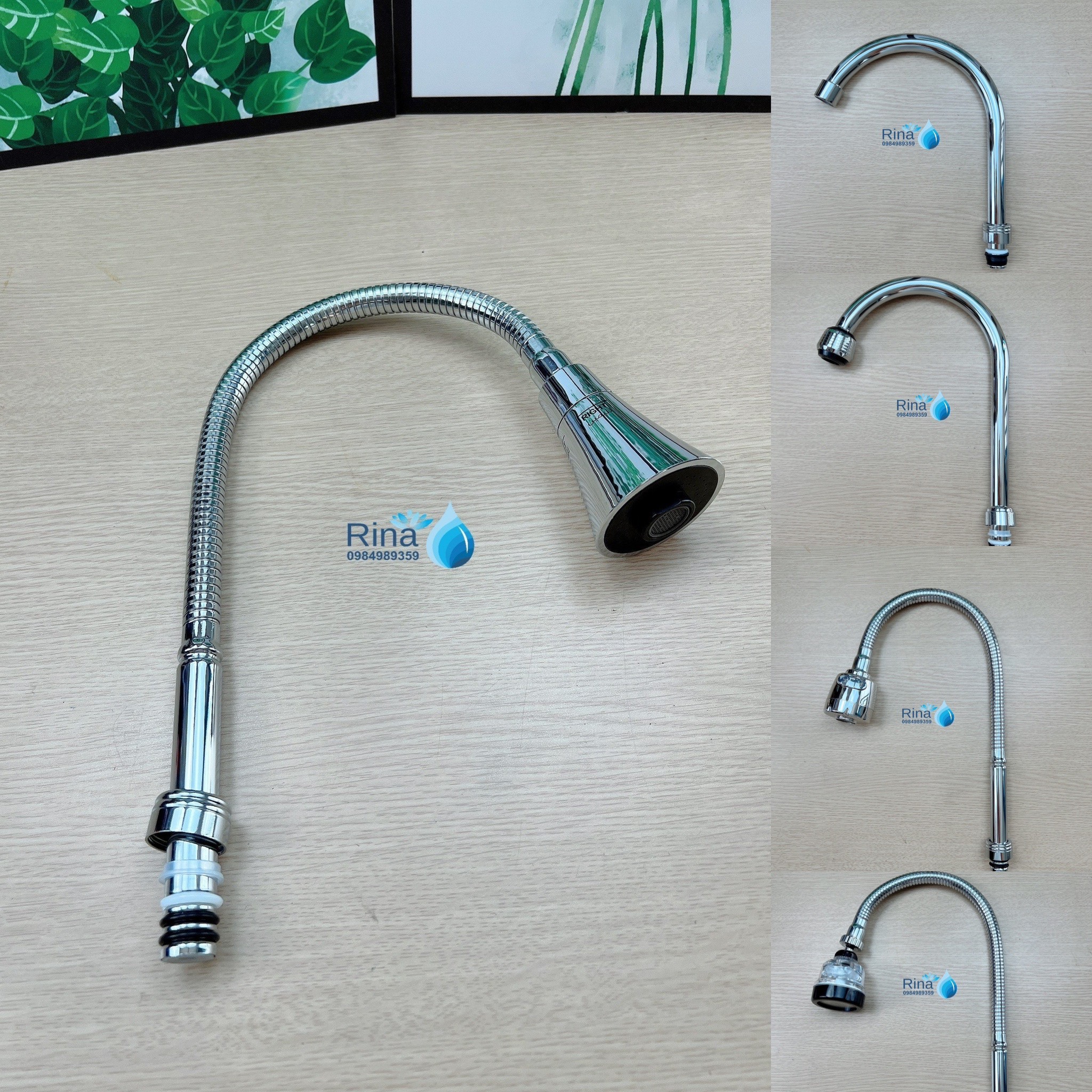 Cần thay thế cho vòi rửa chén bát một đường nước, ống chén bẻ, ống chén 18 20, ống chén xoay 360 độ, cần vòi rửa bát thay thế