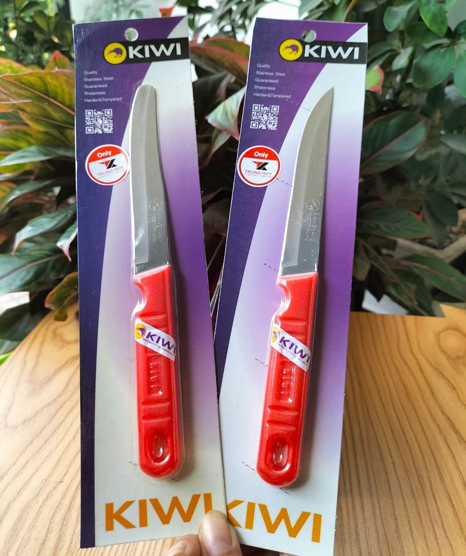 Dao gọt trái cây kiwi 511 cán nhựa đỏ - r511 - r512 hàng nhập khẩu thái lan cao cấp