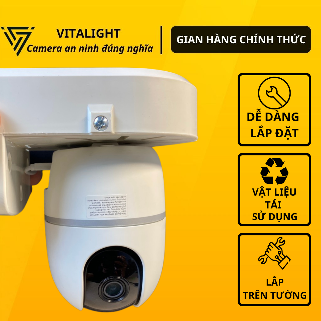 Chân đế gắn tường cho camera wifi các loại, hàng loại 1 VITALIGHT