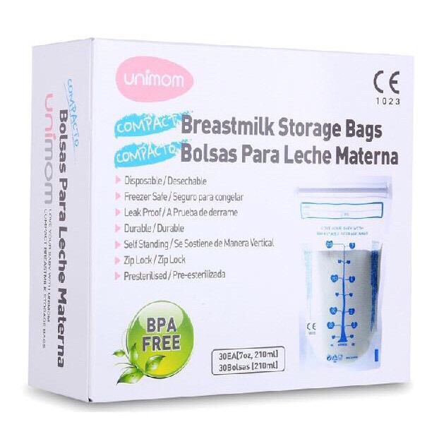 Túi Trữ Sữa Unimom Compact Không Bpa 210Ml Um870251