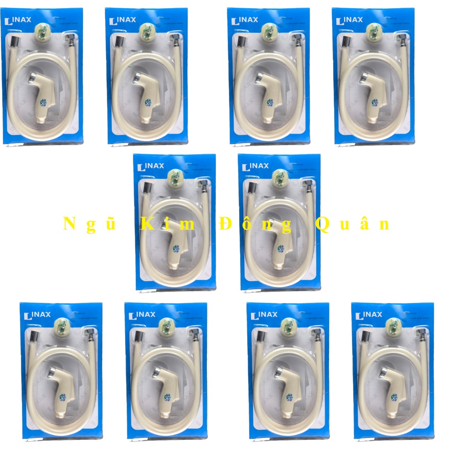 Combo 10 bộ xịt vệ sinh linax, xịt nhựa cò âm, xịt vệ sinh bồn cầu toilet,bộ vòi xịt vệ sinh, thiết kế nhỏ gọn