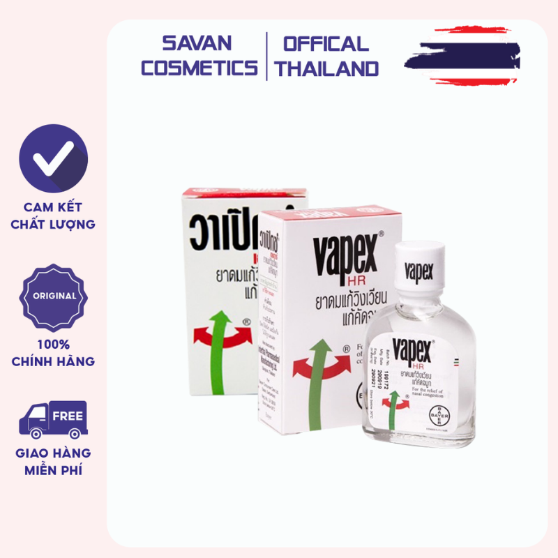 Dầu gió Thông mũi Vapex Thái Lan 5ml - Thái Lan Chính Hãng