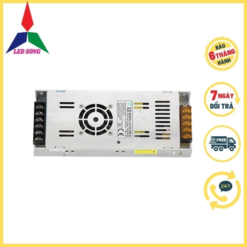 Nguồn tổ ong 5v 60a mỏng led song