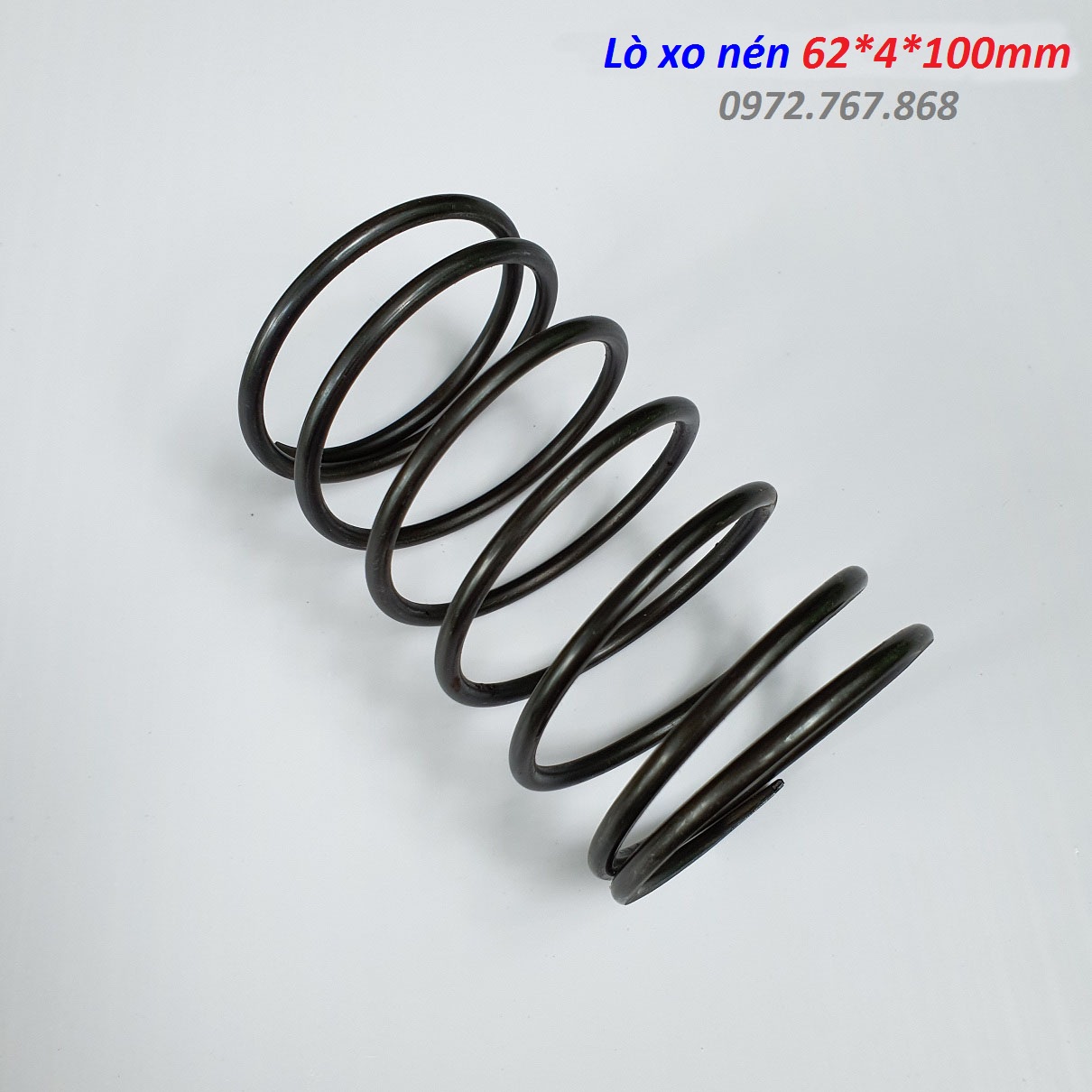 Lò xo nén phi 62 dây 4mm, dài 100mm