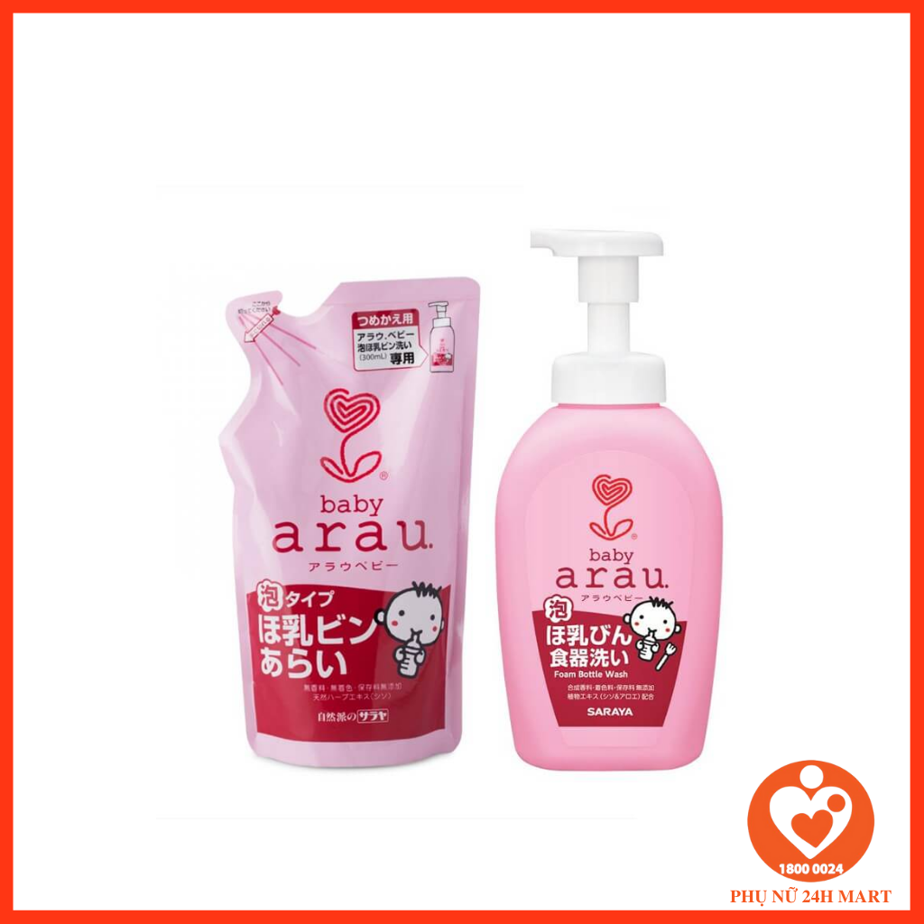 Nước Rửa Bình Arau Baby Cho Bé