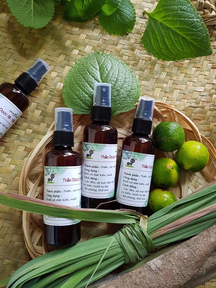 Thảo dược xịt kiến đuổi muỗi và côn trùng hương quế