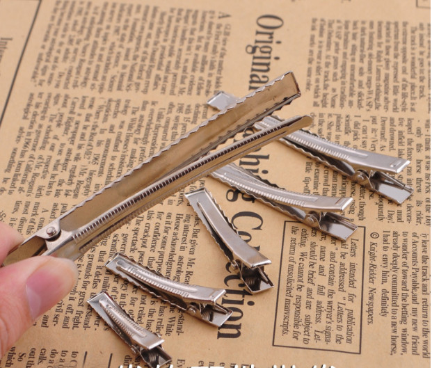 Sét 10 sườn kẹp cá sấu / kẹp mỏ vịt inox loại 7,5 cm