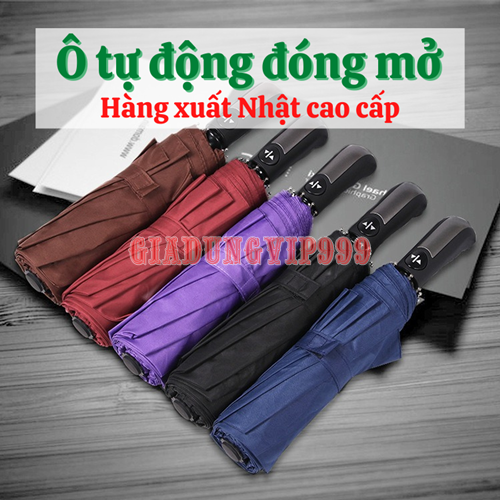 Ô tự động đóng mở gấp gọn 2 chiều thông minh cao cấp xuất Nhật dù che nắng, che mưa chống tia UV tốt