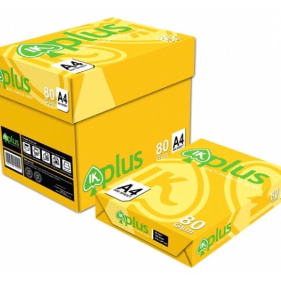 [HCM]Giấy A4 IK Plus 80 gsm nhập Indonesia ram 500 tờ